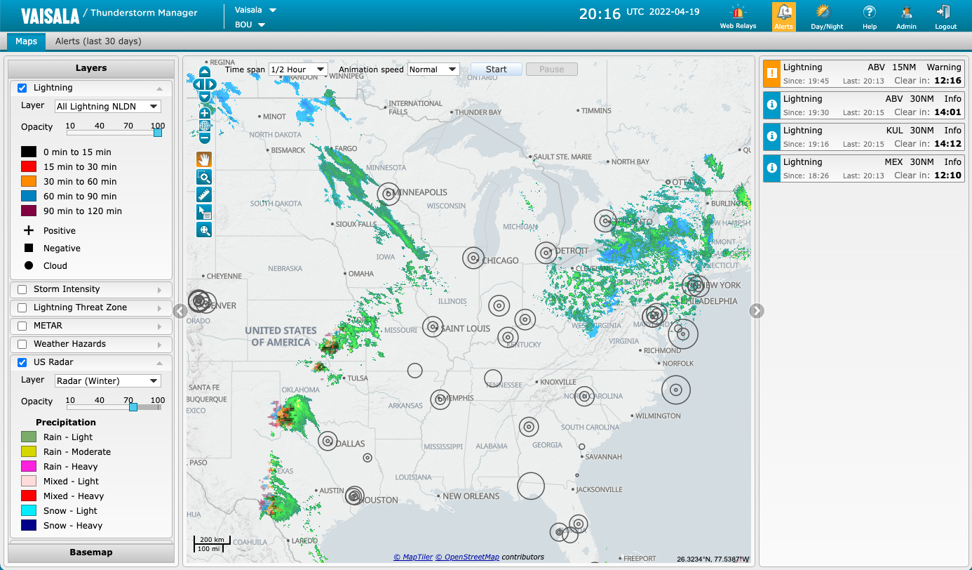 Thunderstorm Manager Online Help